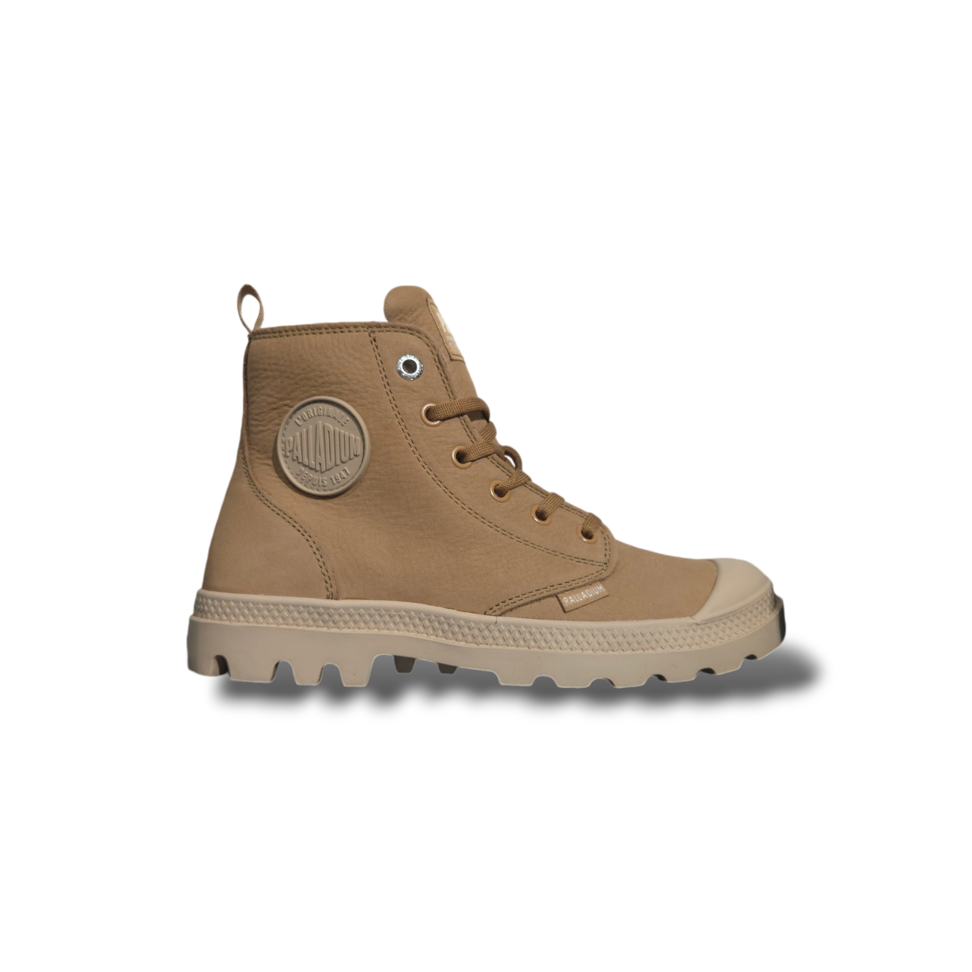 PALLADIUM HI ZIP BROWN